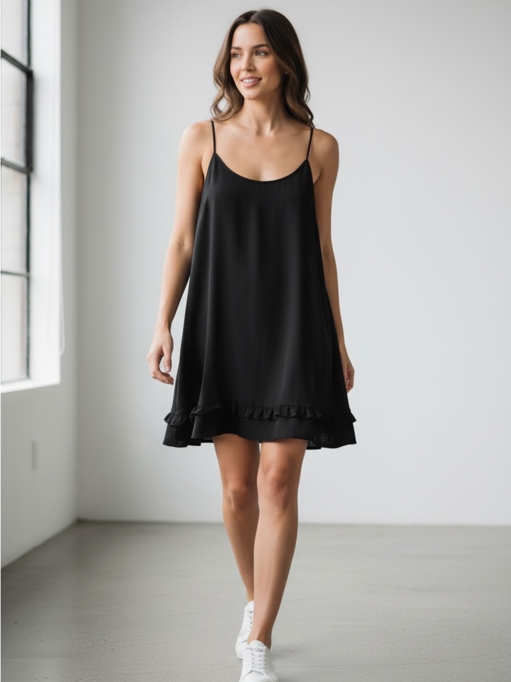 O44 BCBG Black Mini Dress